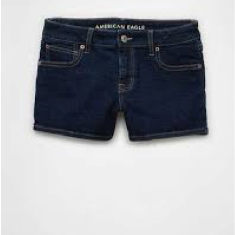 New American Eagle Outfitters Women's Navy Jean Shorts with tags Size 6 ❤️✨👖💁‍♀️